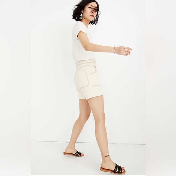 Madewell Rainbow-Stitched Canvas Chase Shorts size 28 - Picture 4 of 8